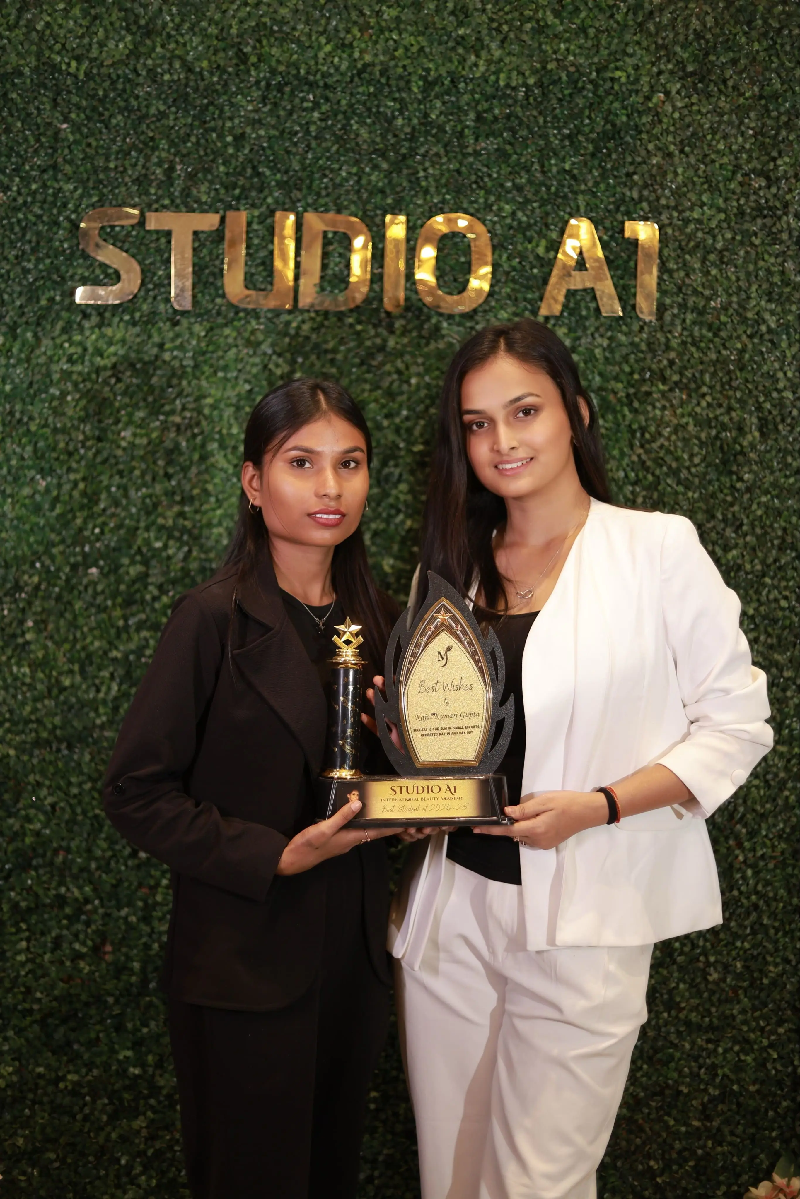 Studio A1 IBA student certificate moment