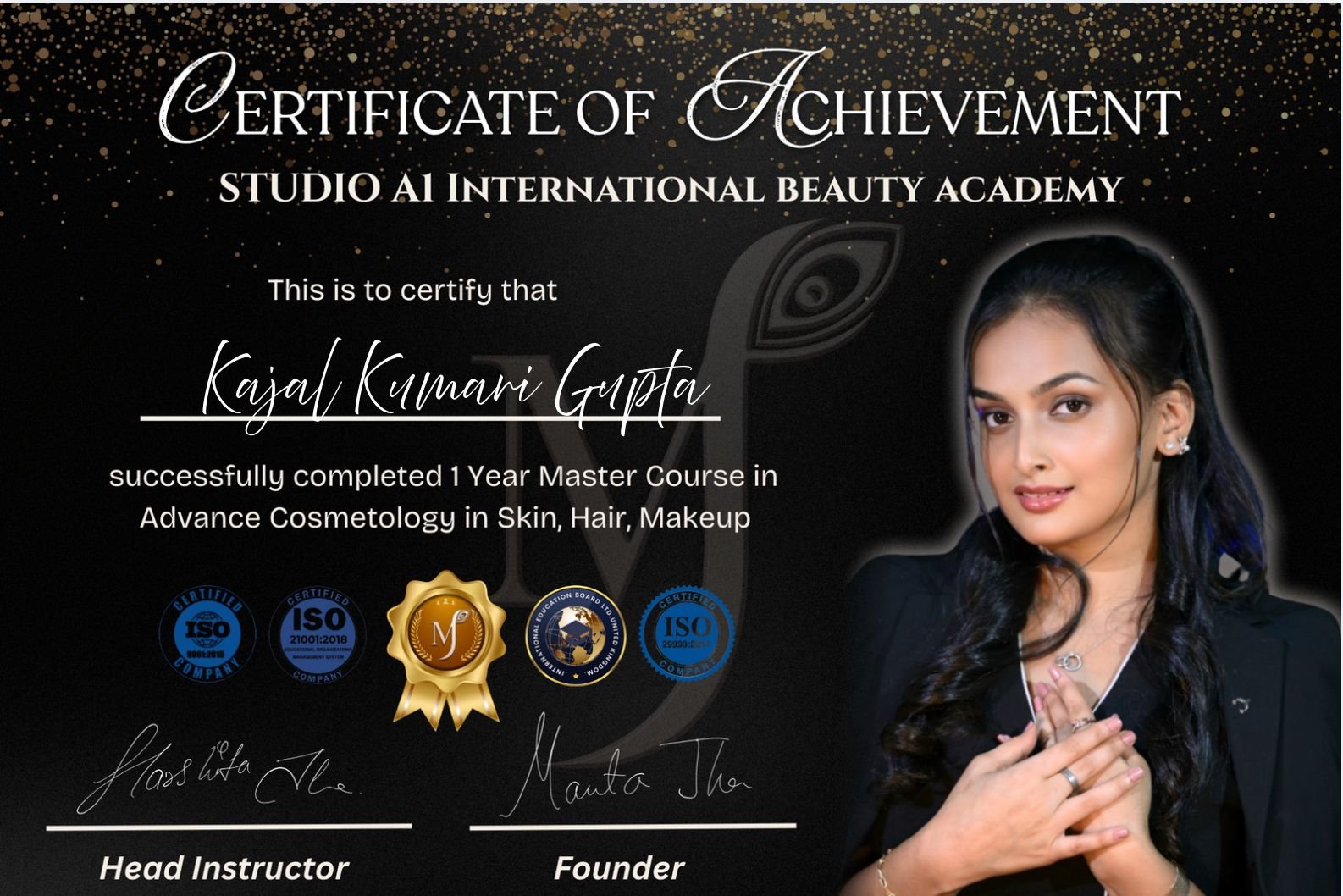 Studio A1 IBA certificate